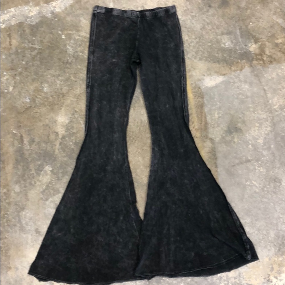 Acid washed Bellbottom comfy pants